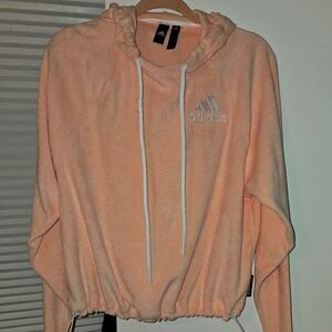 New Small Woman's Adidas Hooded Sweatshirt